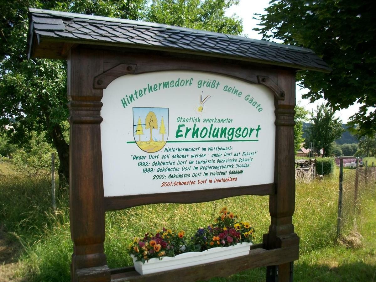Apartamento Fewo Hoyer Hinterhermsdorf Exterior foto